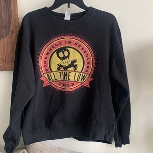 All time low concert sweat shirt